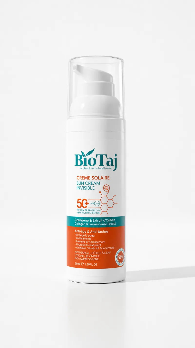 Crème Solaire Invisible 50+