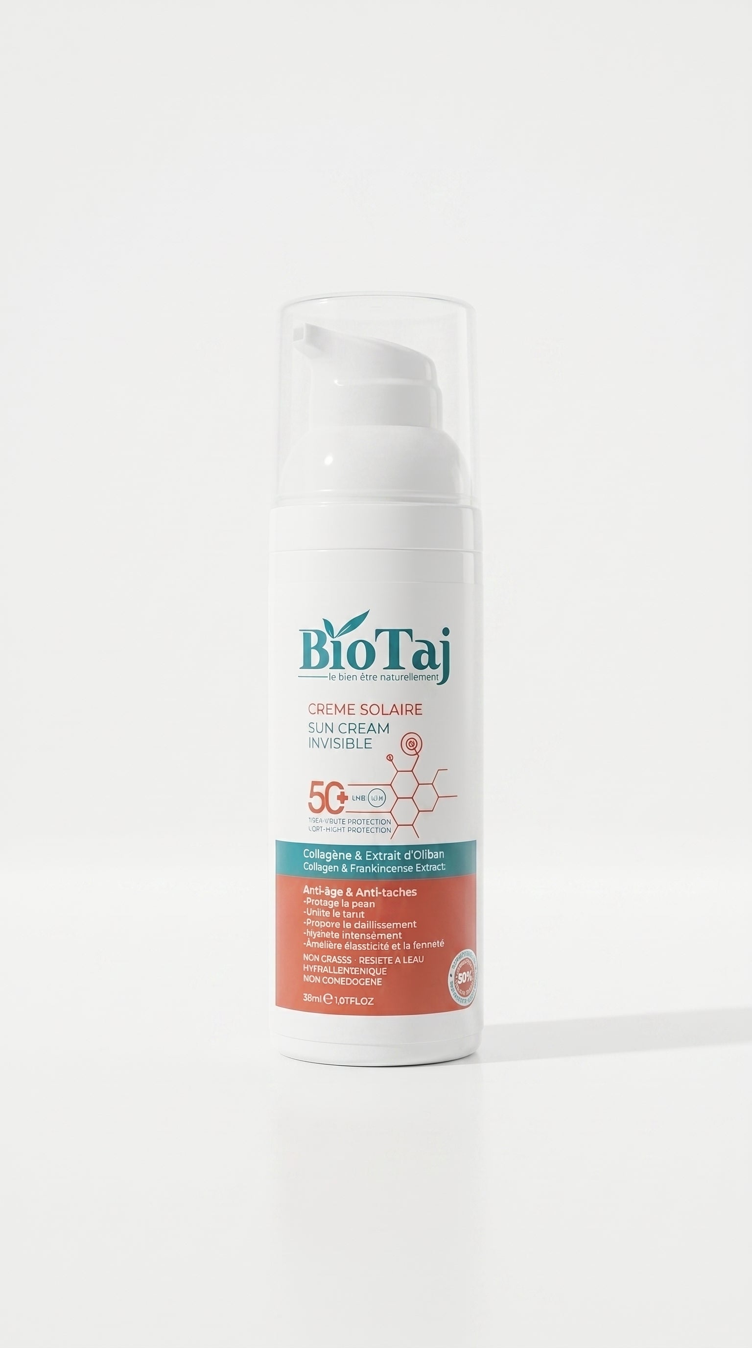 Crème Solaire Invisible 50+